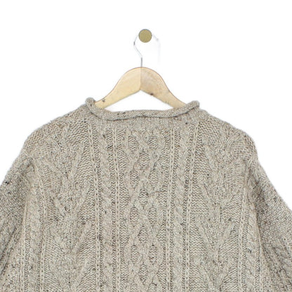 Mens Cable Knit Jumper Uk Made Chunky Knit