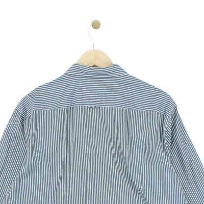 Mens Striped Shirt Long Sleeve Button Up