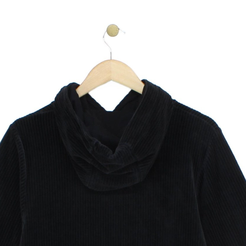 Womens Corduroy Hoodie Athletic Streetwear