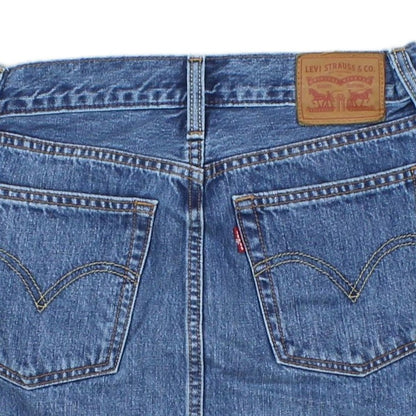 Womens Denim Skirt Frayed Hem Classic