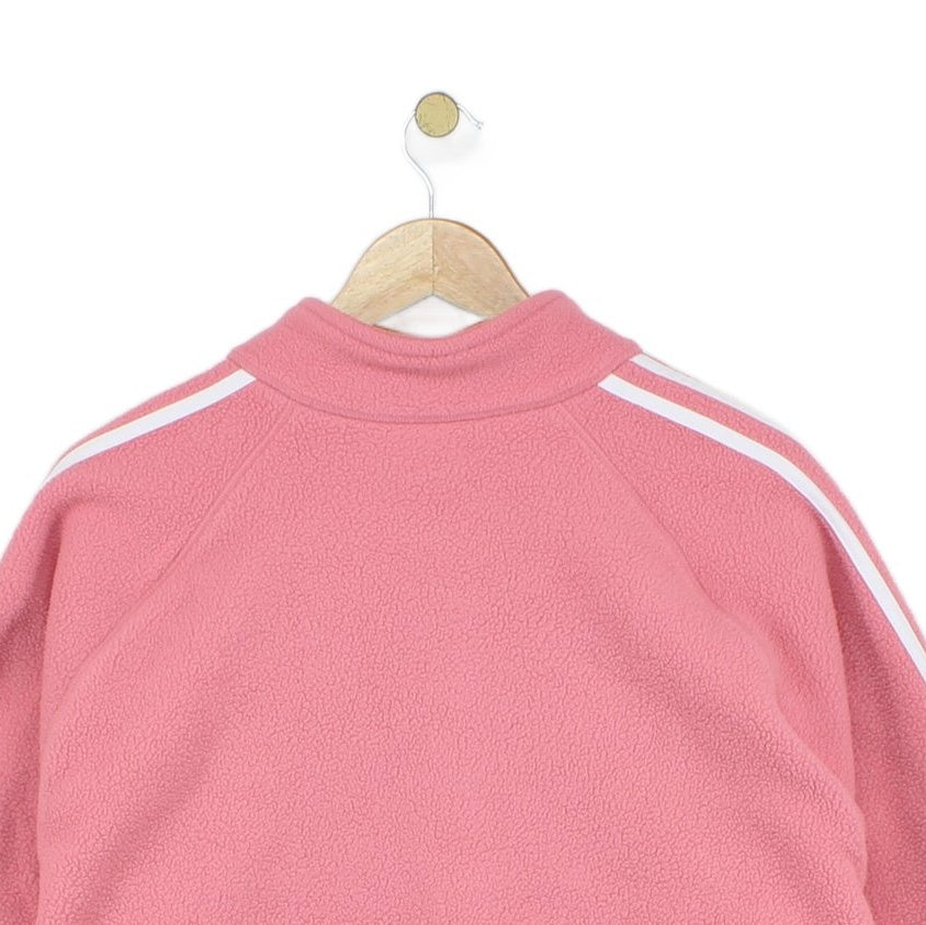 Womens 1/4 Zip Fleece Retro Oversized