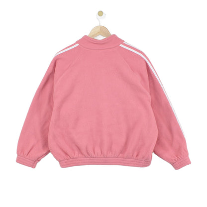 Womens 1/4 Zip Fleece Retro Oversized