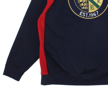 Mens Sweatshirt Embroidered Long Sleeve Big Crest