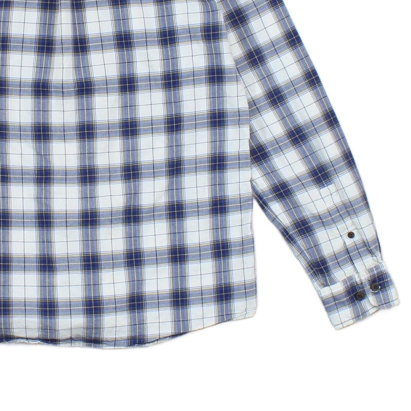 Mens Plaid Shirt Long Sleeve Button Up