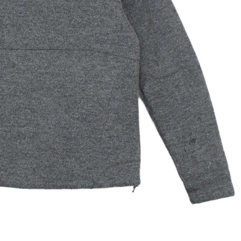 Mens Fleece Jacket Outdoor Full Zip Wool Blend