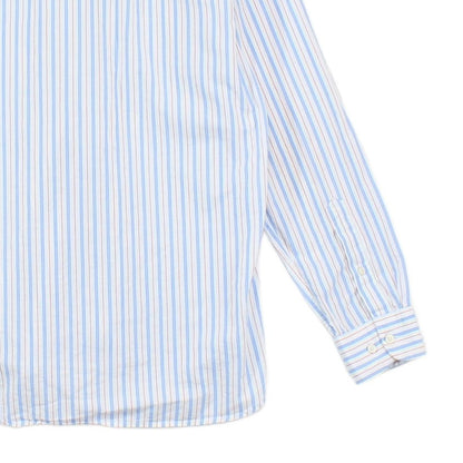 Mens Striped Shirt Button Up Long Sleeve