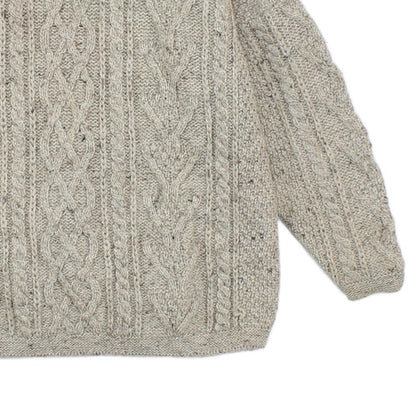 Mens Cable Knit Jumper Uk Made Chunky Knit