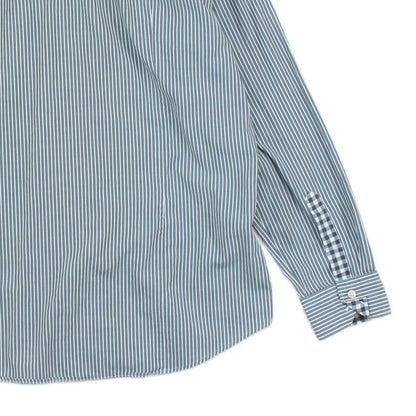 Mens Striped Shirt Long Sleeve Button Up
