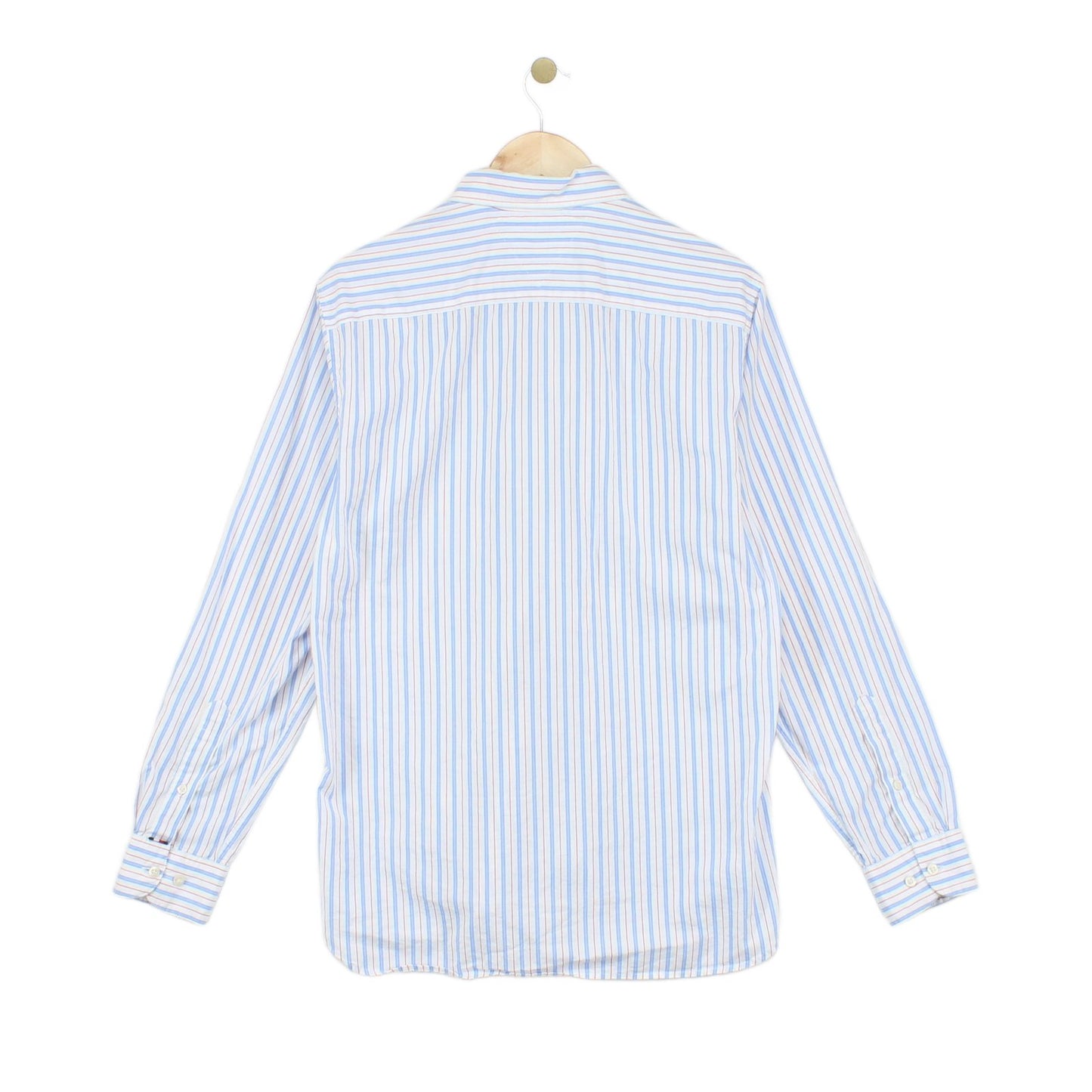 Mens Striped Shirt Button Up Long Sleeve