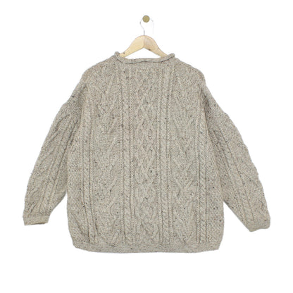 Mens Cable Knit Jumper Uk Made Chunky Knit