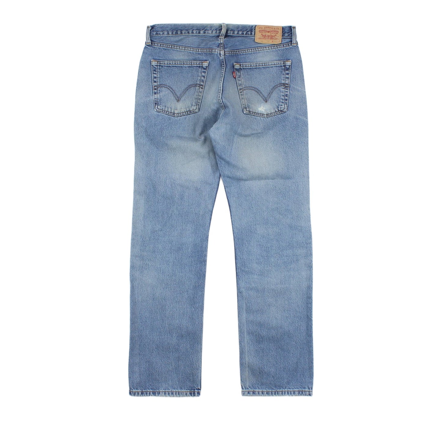 Mens 581 Jeans Classic Denim Distressed