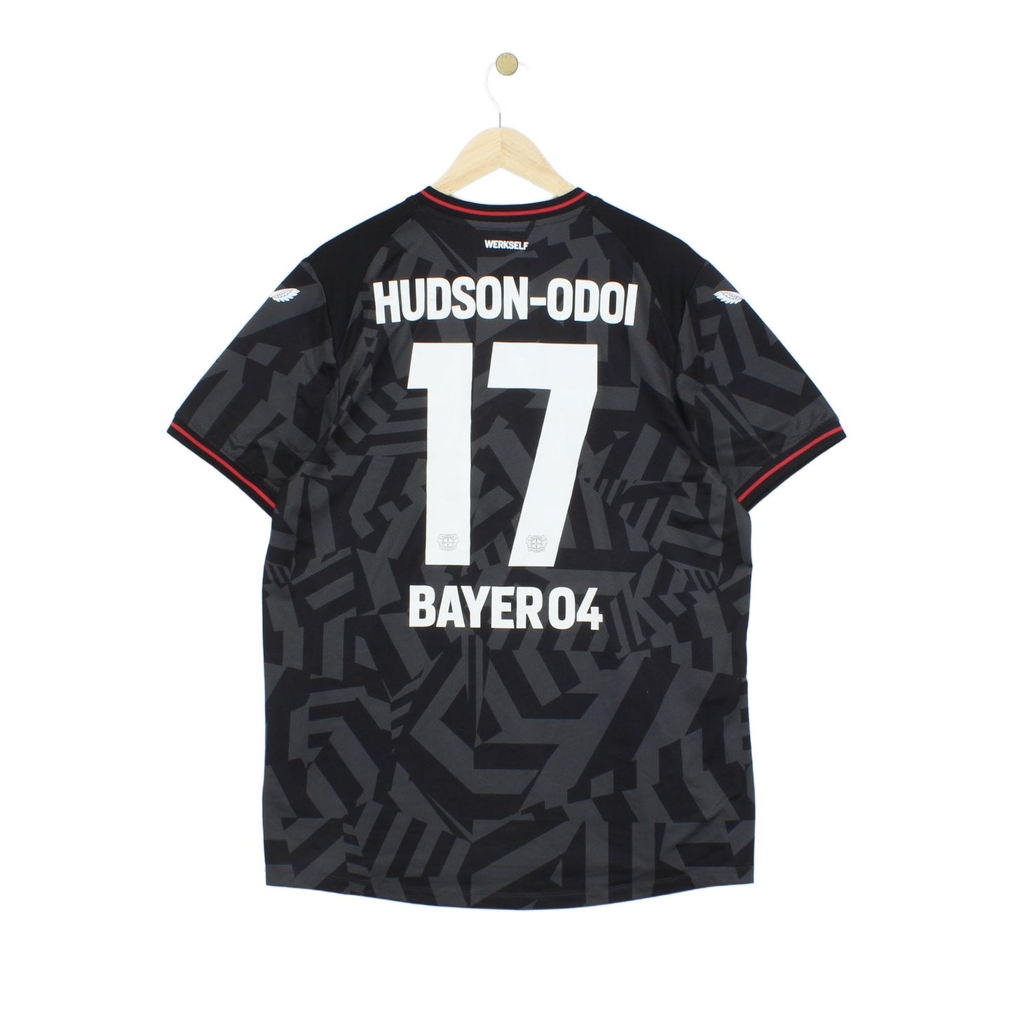 Mens Bayer Leverkusen 2022-23 Football Shirt #17 Hudson Odoi
