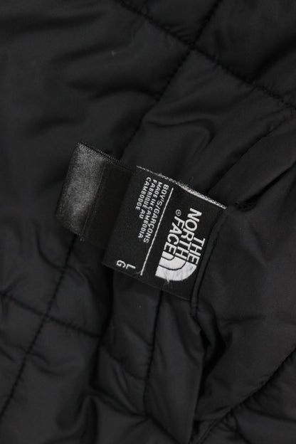 Boys Quilted Jacket Hooded Full Zip Reversible