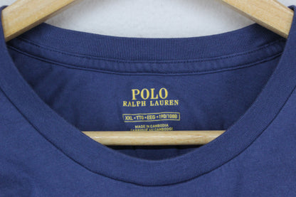 Mens Long T-Shirt Crew Neck Logo Skinny Fit