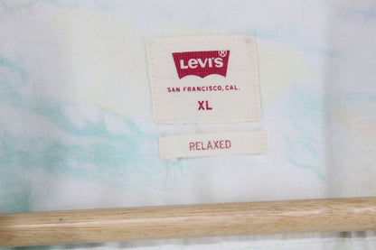 Mens Tie Dye Shirt Relaxed Short Sleeve