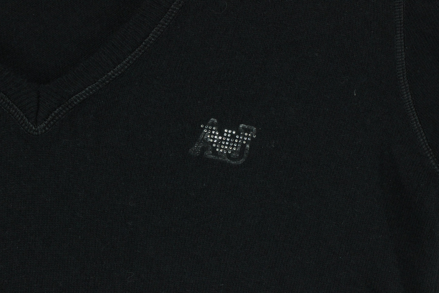 Womens V-Neck Jumper Wool Cashmere Angora
