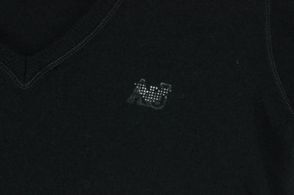 Womens V-Neck Jumper Wool Cashmere Angora