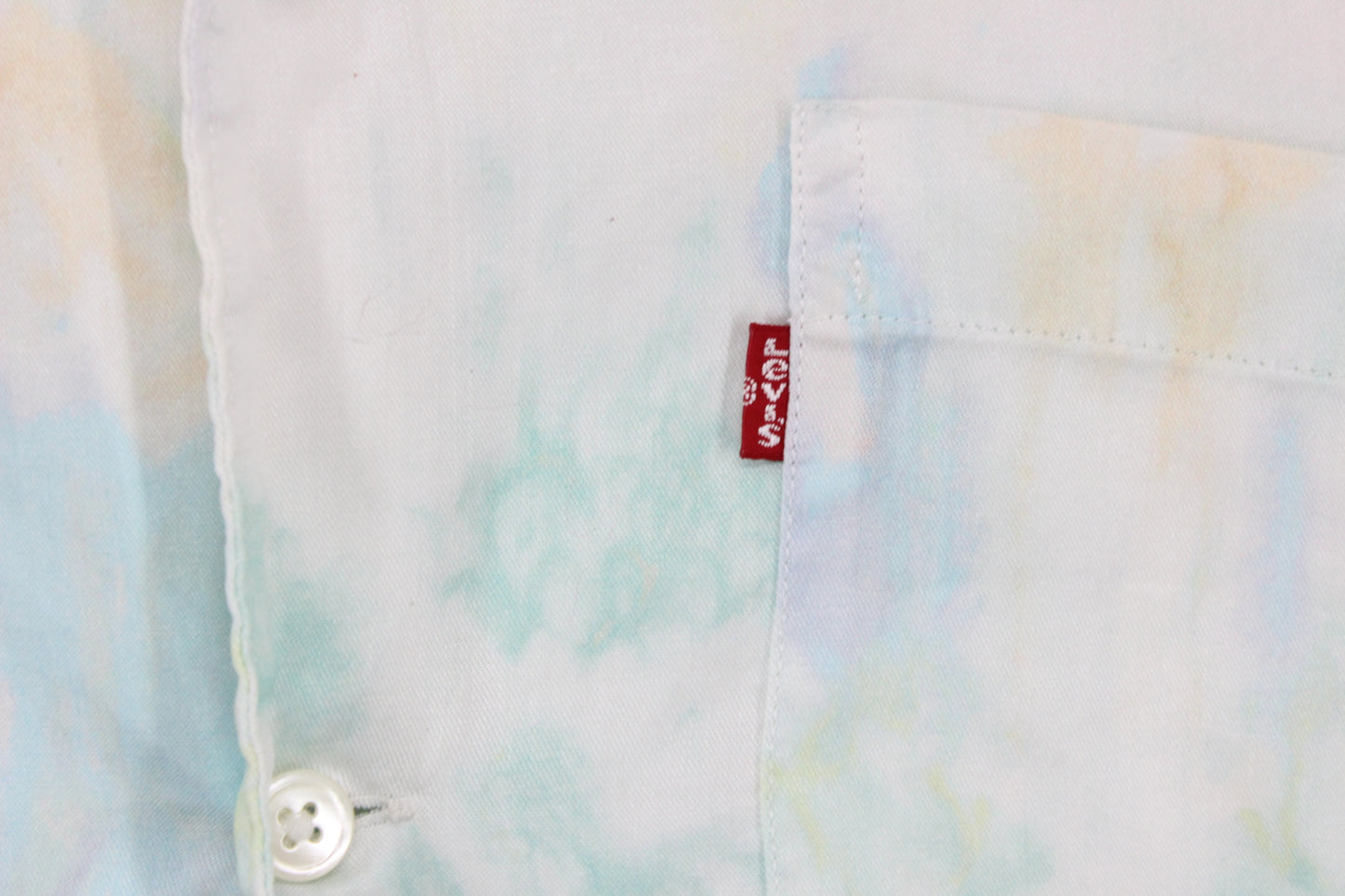 Mens Tie Dye Shirt Relaxed Short Sleeve