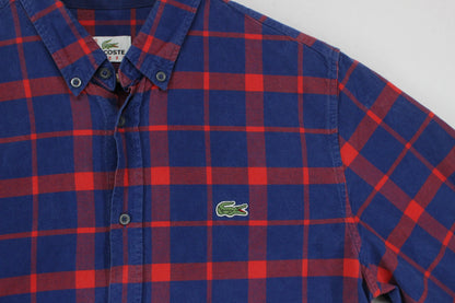 Mens Plaid Shirt Long Sleeve Button Up