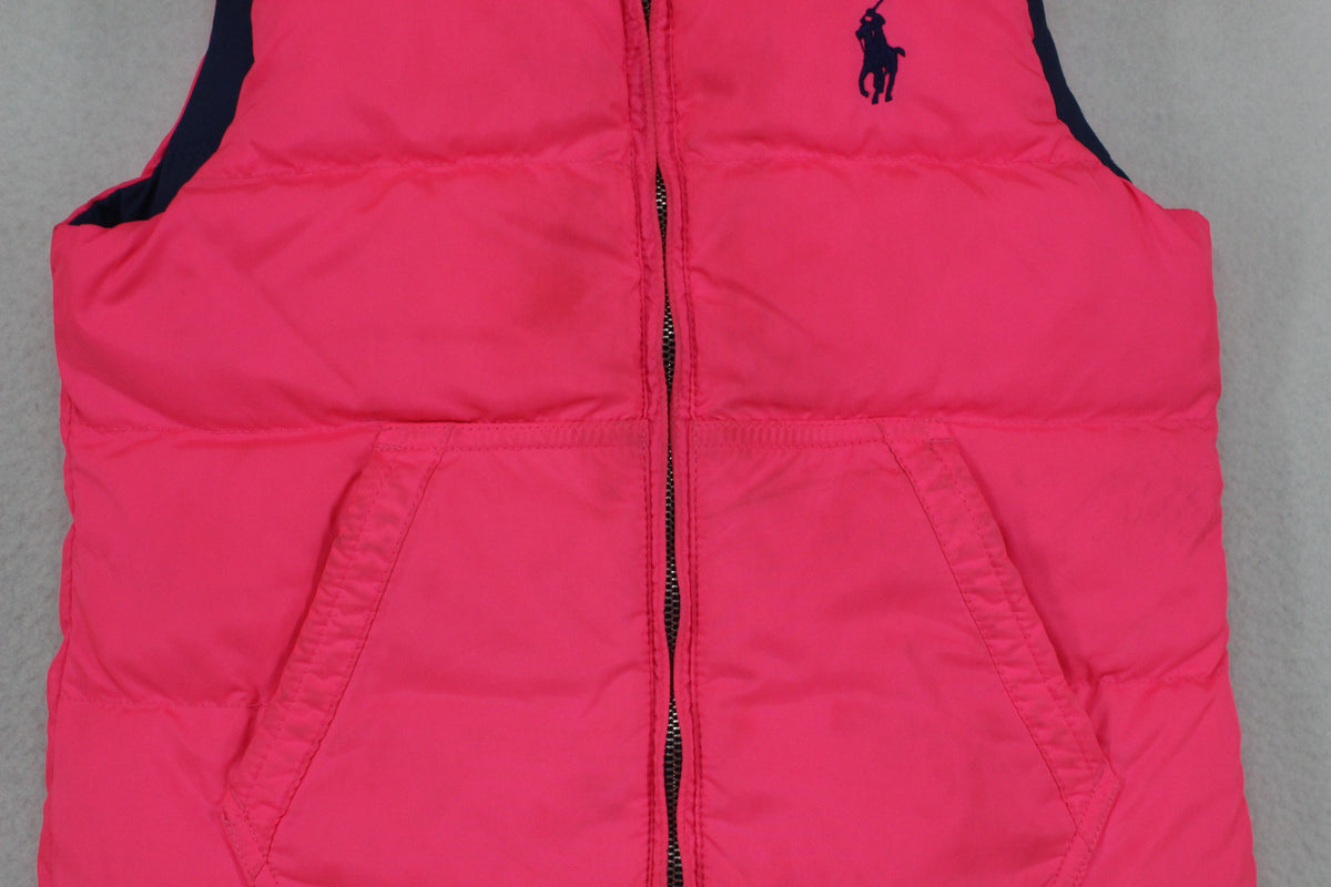 Girls Down Bodywarmer Reversible Sleeveless Outerwear