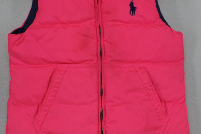 Girls Down Bodywarmer Reversible Sleeveless Outerwear
