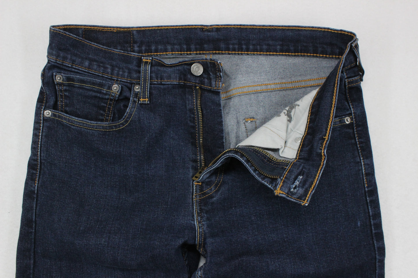 Mens 502 Jeans Regular Tapered Stretch Denim