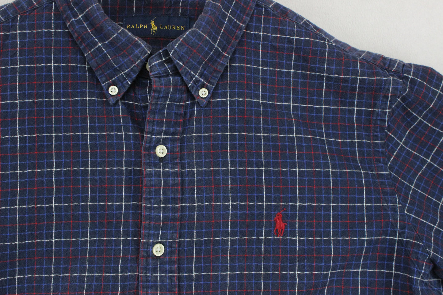 Mens Plaid Shirt Long Sleeve Button Down