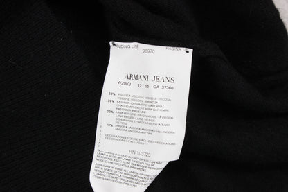 Womens V-Neck Jumper Wool Cashmere Angora
