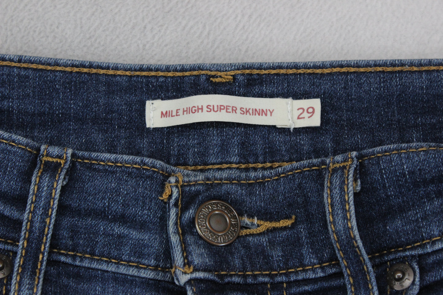 Womens Mile High Super Skinny Jeans Denim Stretch