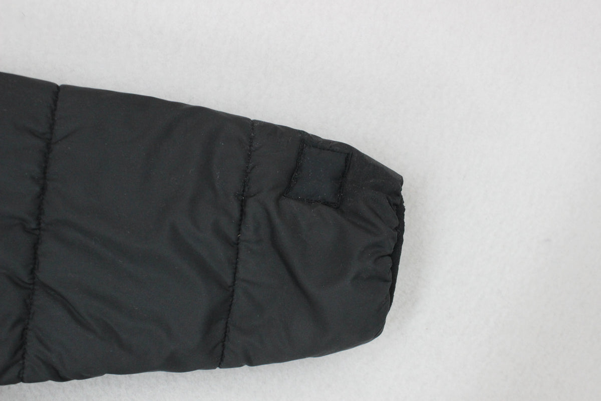 Boys Quilted Jacket Hooded Full Zip Reversible