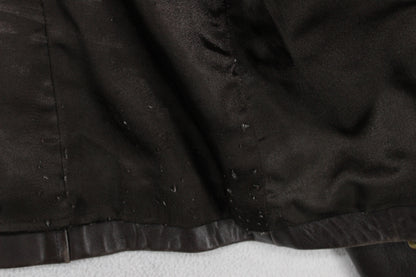 Womens Leather Jacket  Full Zip Biker Classic
