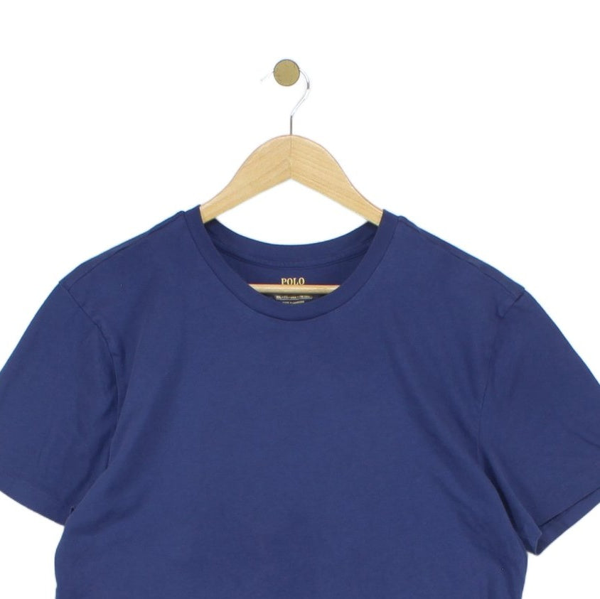 Mens Long T-Shirt Crew Neck Logo Skinny Fit