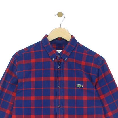 Mens Plaid Shirt Long Sleeve Button Up