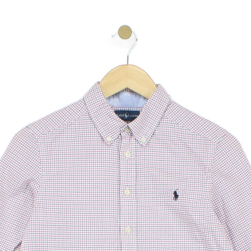 Boys Check Shirt Long Sleeve Classic