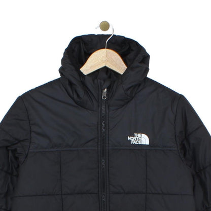 Boys Quilted Jacket Hooded Full Zip Reversible