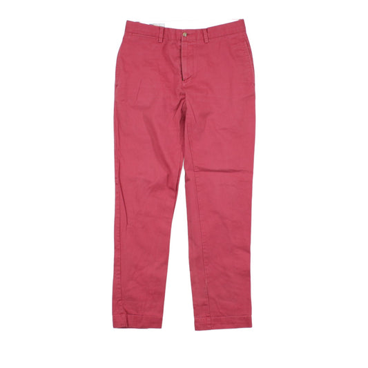 Mens Chino Trousers Zip Fly Slim Tapered Cotton