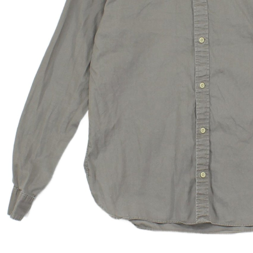Mens Shirt Button Up Long Sleeve Cotton