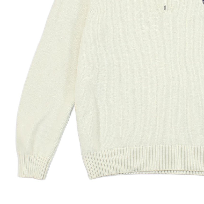 Mens 1/4 Zip Jumper Knit Pullover Cotton
