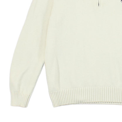 Mens 1/4 Zip Jumper Knit Pullover Cotton