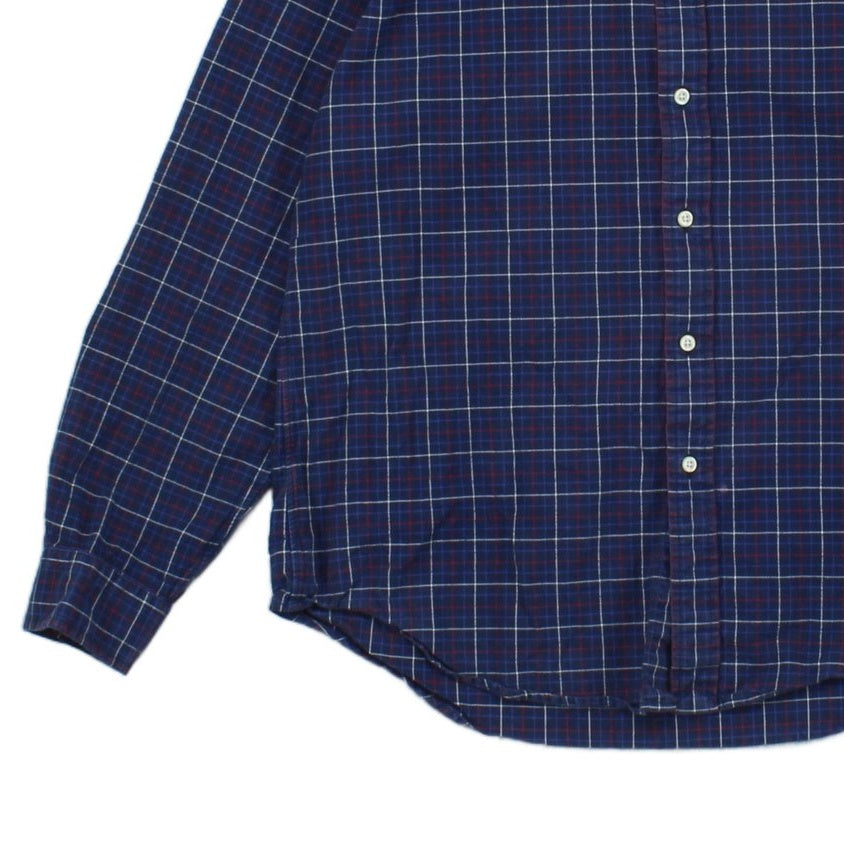 Mens Plaid Shirt Long Sleeve Button Down