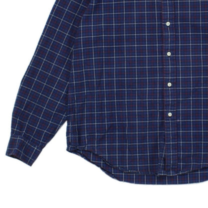 Mens Plaid Shirt Long Sleeve Button Down