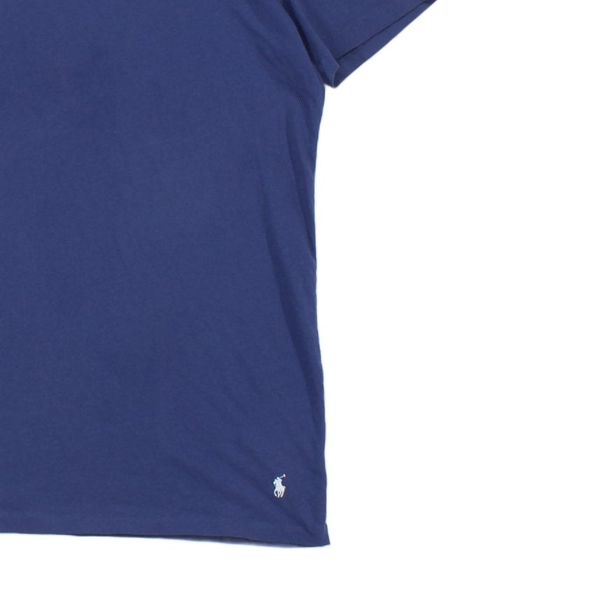 Mens Long T-Shirt Crew Neck Logo Skinny Fit