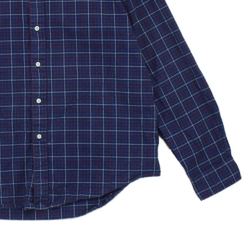 Mens Plaid Shirt Long Sleeve Button Down