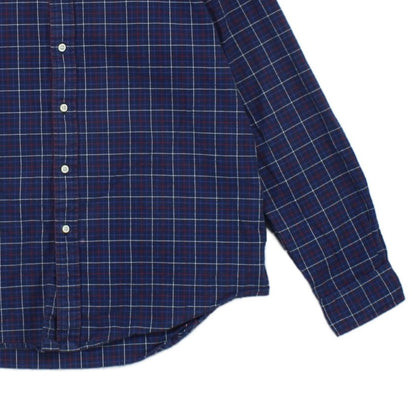 Mens Plaid Shirt Long Sleeve Button Down