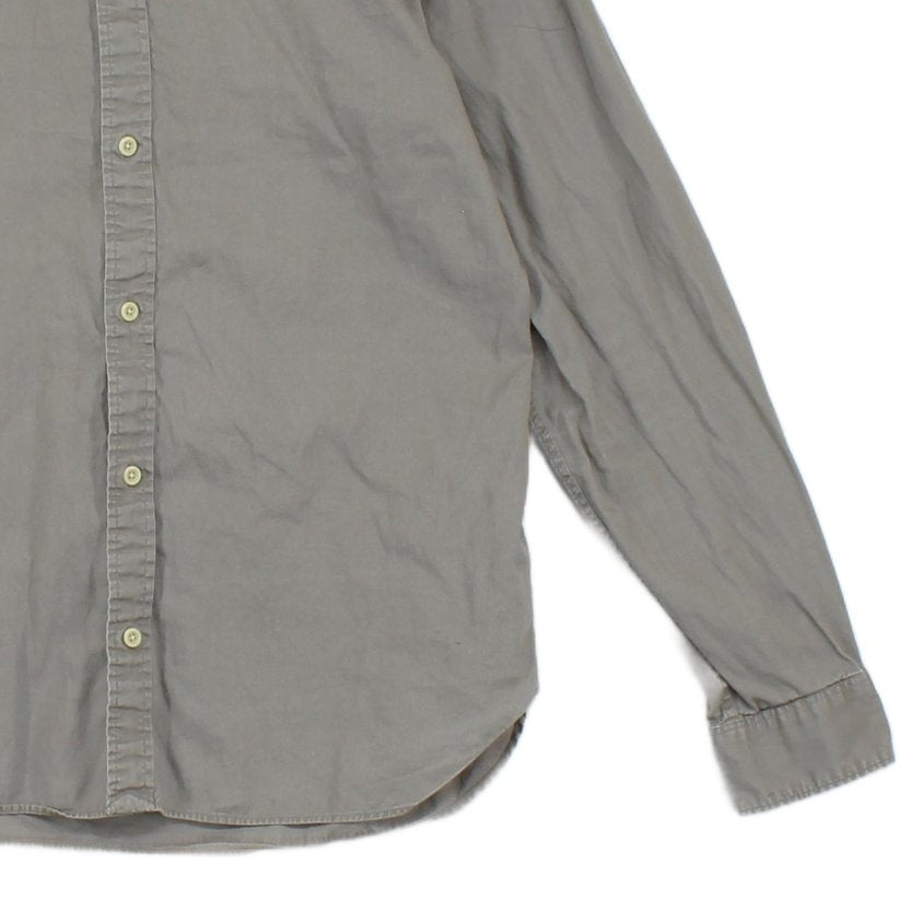 Mens Shirt Button Up Long Sleeve Cotton