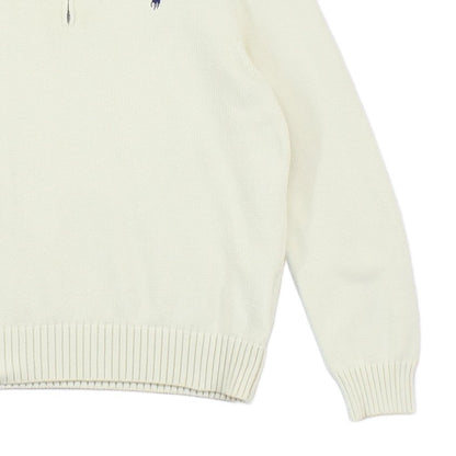 Mens 1/4 Zip Jumper Knit Pullover Cotton