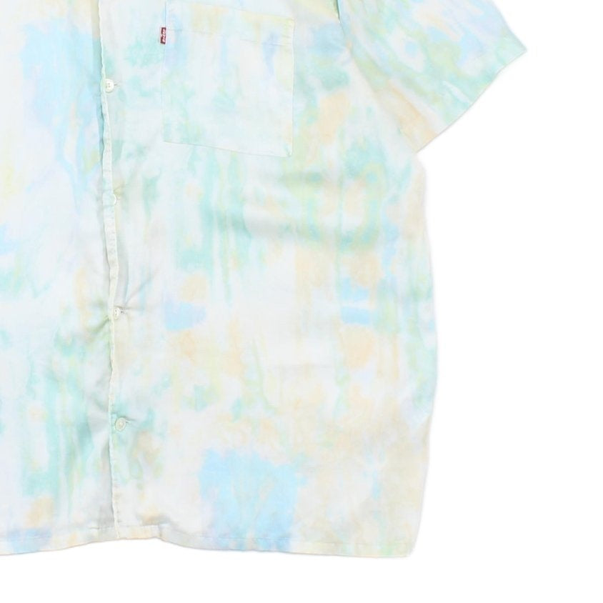 Mens Tie Dye Shirt Relaxed Short Sleeve