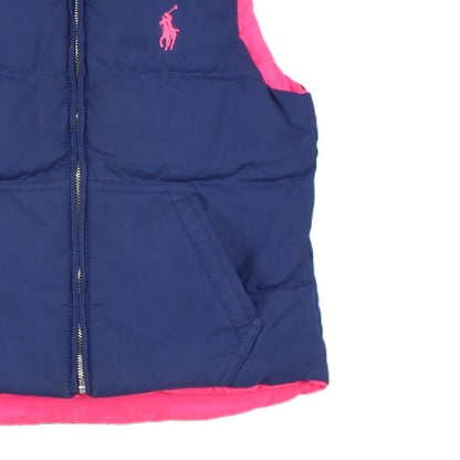 Girls Down Bodywarmer Reversible Sleeveless Outerwear