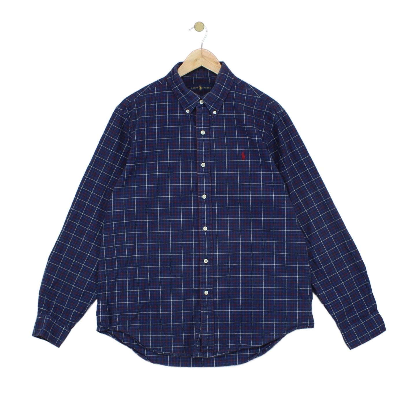 Mens Plaid Shirt Long Sleeve Button Down