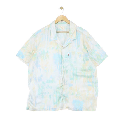 Mens Tie Dye Shirt Relaxed Short Sleeve